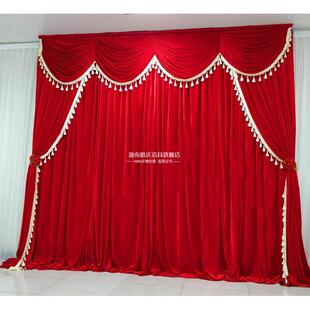 5新金丝MCQ天具鹅背景纱幔布幔帷幔幕布结婚礼婚庆道幔头 绒202款