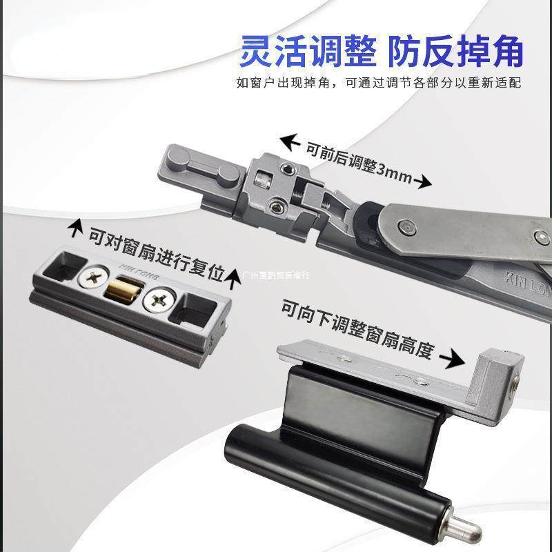 配件倒平见描述开开窗内倒五开金件窗下悬窗铝窗五金断桥090窗内