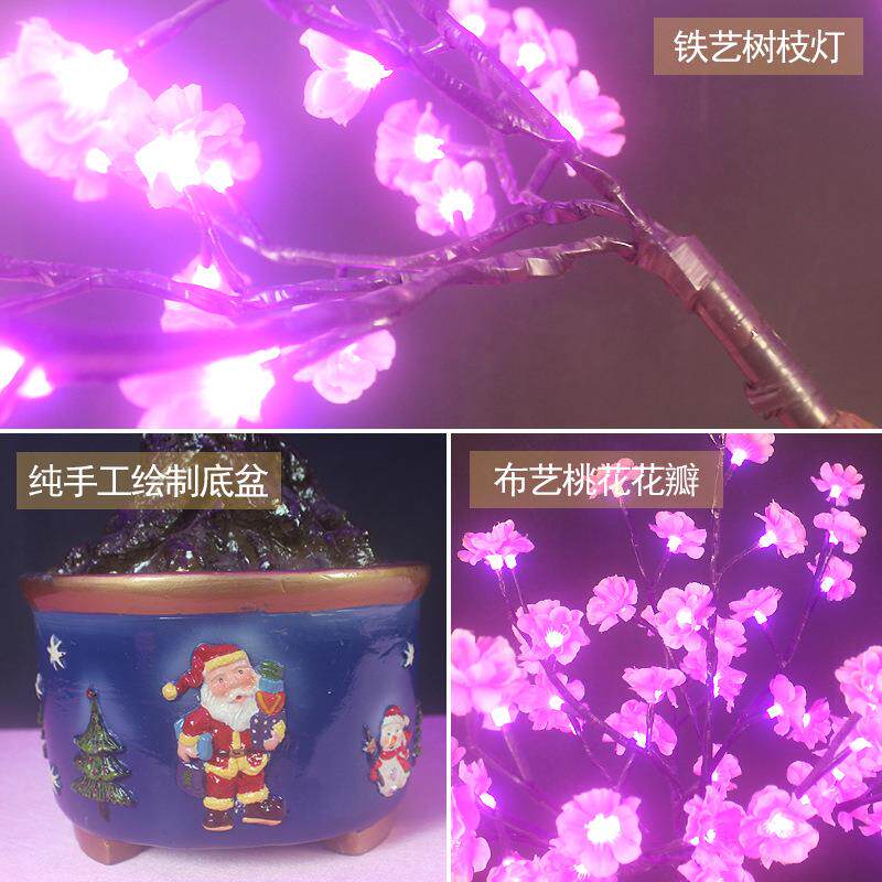 led室摆设电柜桌盆子仿真内橘子视盆栽景景观ERI装饰灯