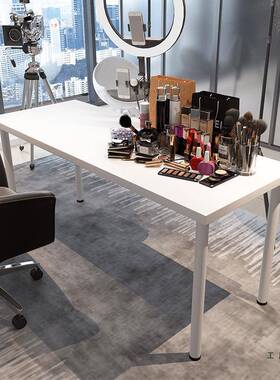 直播桌子主播用长形式电脑桌书OBF桌主桌播台方电竞桌简约卧室桌