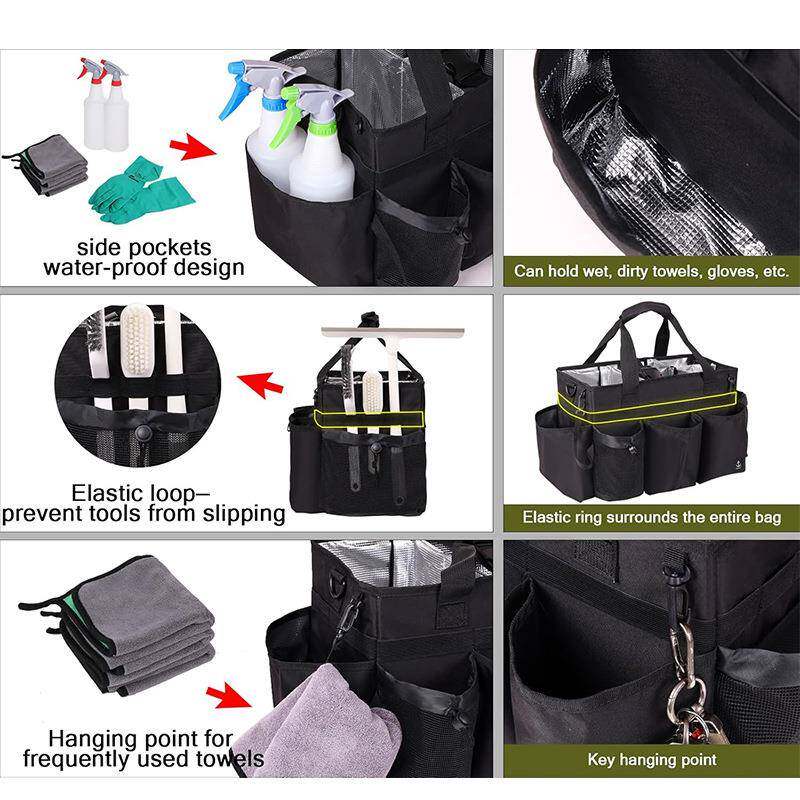 汽车通用186清洗工具收纳箱储物箱携式可移折洗车工具便叠收动纳