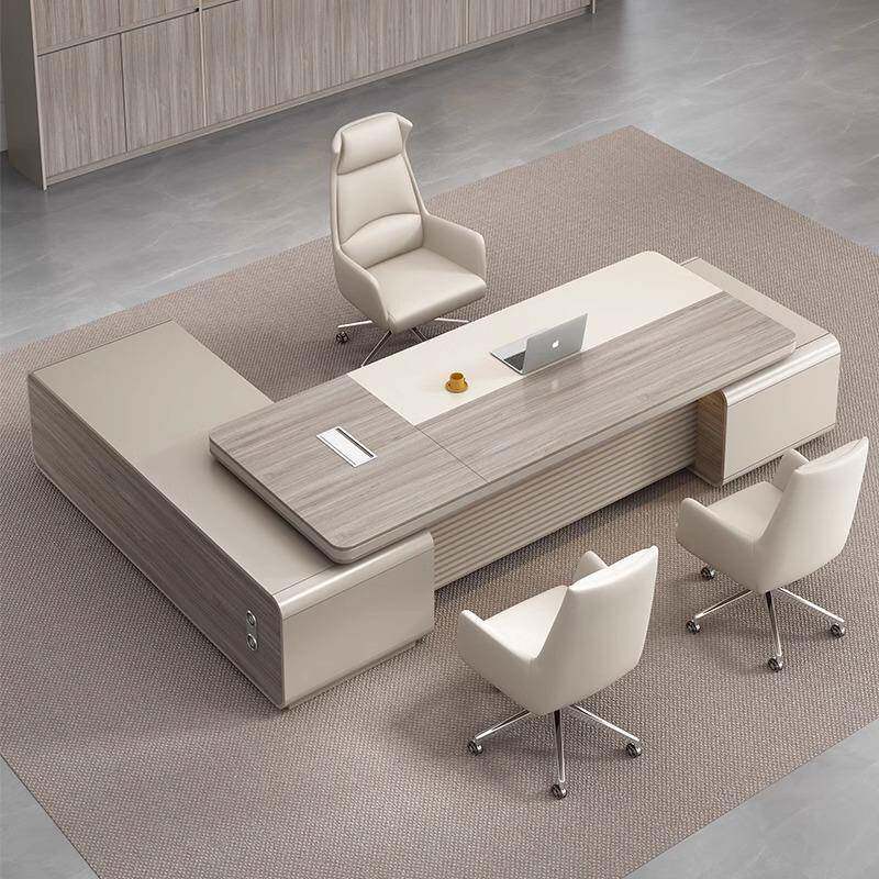 办公桌椅现组合简约9X8管代总老板桌办公室家具新中式主经理裁大