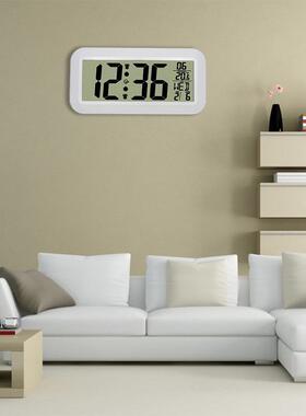LCDH150能高清数字墙钟贴大堂客厅室卧大屏温度多功壁挂钟