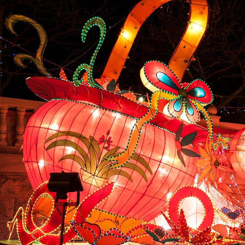 上海中秋节花灯景观JTU灯装饰主题公园型商场彩美陈吉祥大舞狮灯