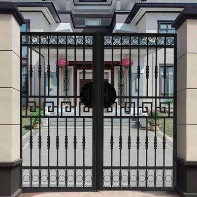 庭院门大院子铁艺门围墙门栅栏ALX门农防盗门门别墅大门村小铁门