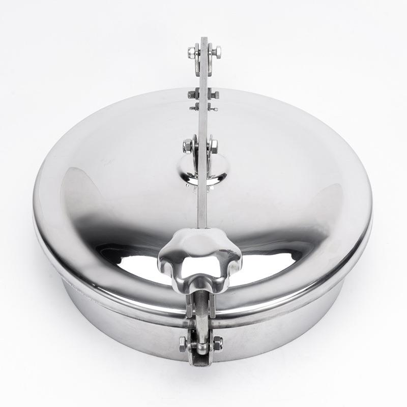 卫生级椭圆快开人孔吊盖罐翻边泄酒压焊接手03孔4不DPC锈钢常压人