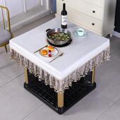 J6A烤火桌炉子罩D套正形电F767HSM7暖炉pu防水皮罩方开孔四方电桌