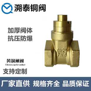 直供 黄铜磁性锁闭闸阀 防盗水闸阀 磁性表前闸阀 带锁铜闸阀