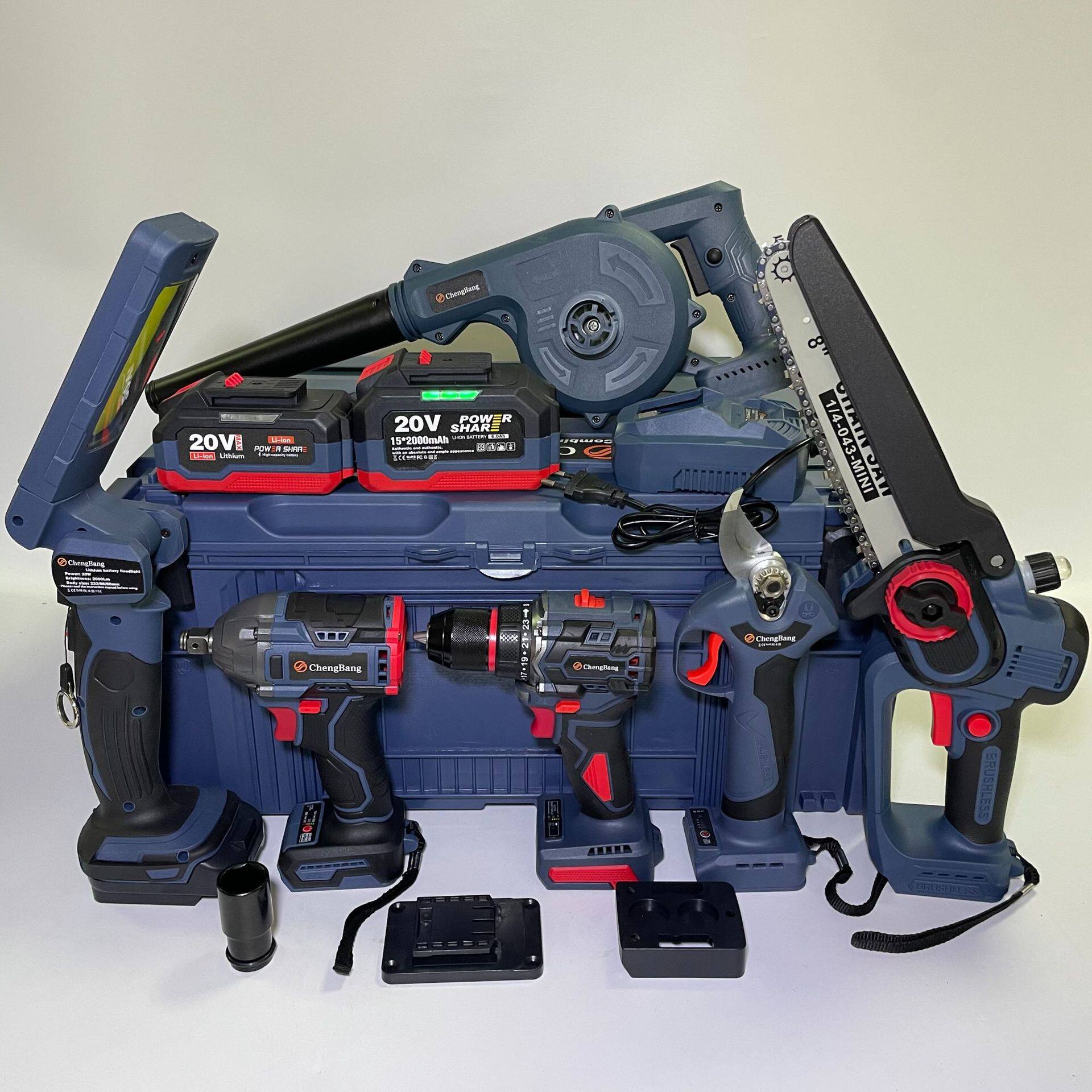 外贸CB系列锂电电动工具六件套装2406X1