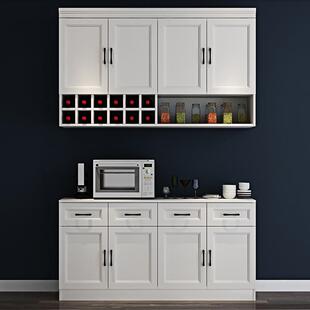 餐靠墙也柜嵌入式 酒柜柜子柜餐客厅餐边 欧式 餐OHS边柜冰箱嵌入式