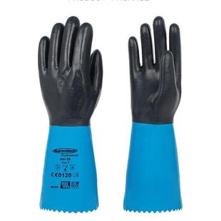 SR30氯丁橡重型c防化手套3胶5m加长款 兰浪163 LANO5N