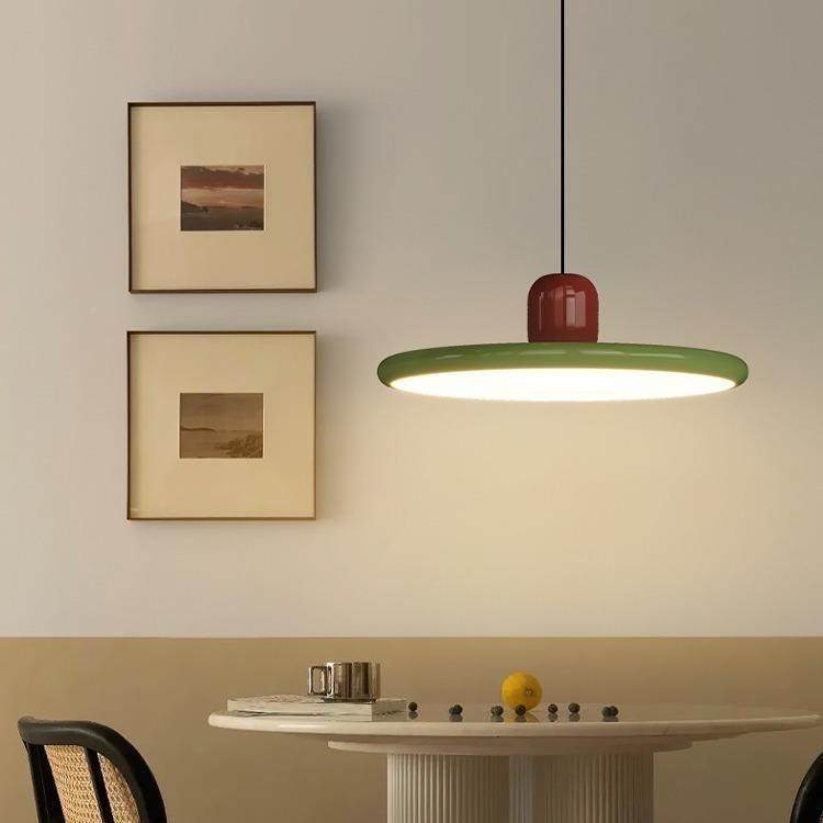 餐厅灯全光谱眼复古法飞碟552吊餐护桌式吧台灯现代简约感圆桌吊