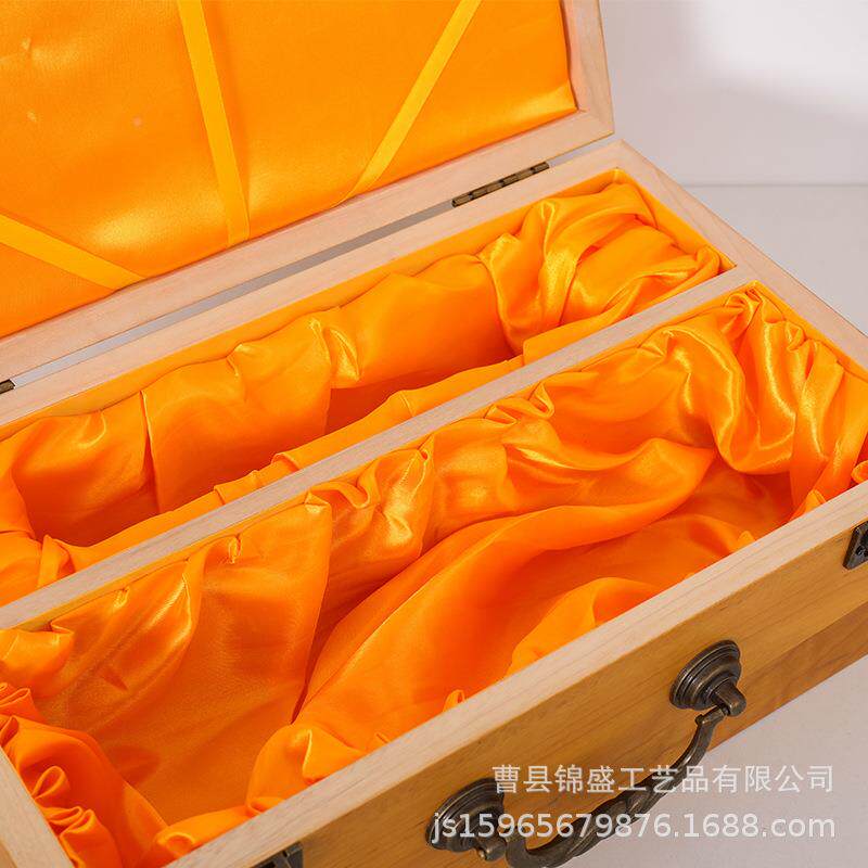 翻式实0515盒木书画收桌藏盒香樟木箱复古面收纳盖文房四宝收纳盒