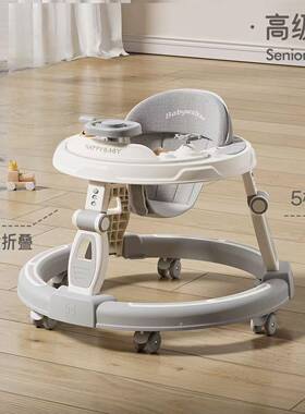 贝百特学步车防腿婴可儿功能型防侧翻手推车多宝818F宝车可坐推学