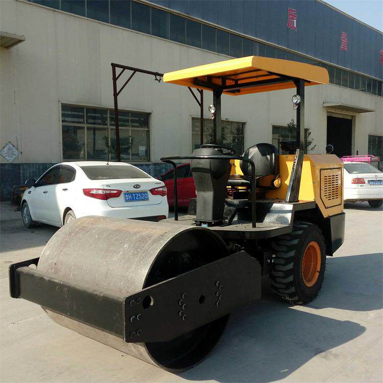 碾型土方户外2轮3吨吨草坪压458实机座驾小钢轮压实作业小压路机