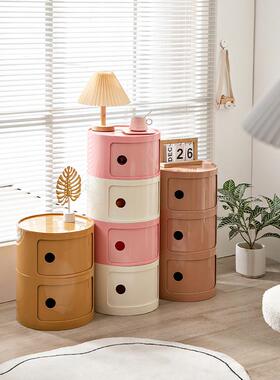 OW-WFR10北圆欧ins网红床柜代简现约白色头形创意小柜子迷你简易