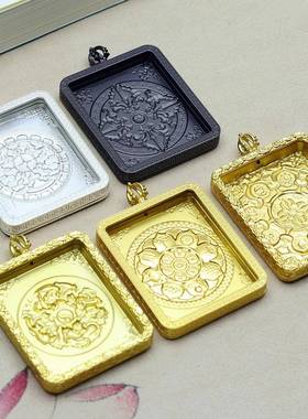 唐卡嘎乌盒祥云唐卡万字面复古随身西藏吊坠增送亚克力板厂家