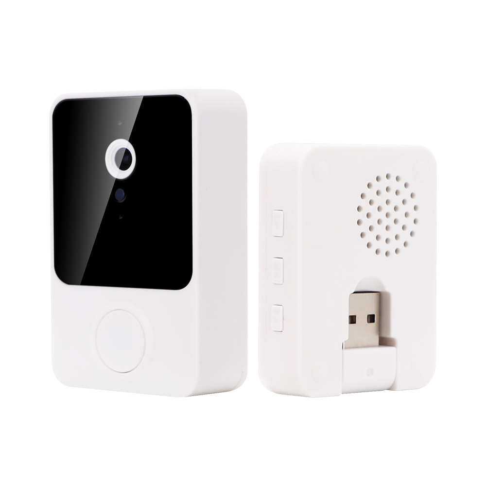 新版跨境智能可视门铃无线WIFI门铃家用商用移动侦测中文英文