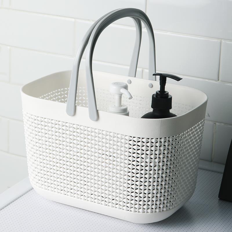 手提洗澡篮筐塑小篮洗澡篮子子收纳筐洗浴置物浴室洗料漱框篮拎浴