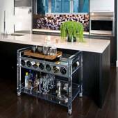 宿别墅手餐shbr098车亚克力透明茶民水车酒店式 欧餐厅高档酒水推