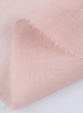 100BVK支高密纯苎麻料6g0春夏季薄款平面纹无复古汉服苎麻弹布料