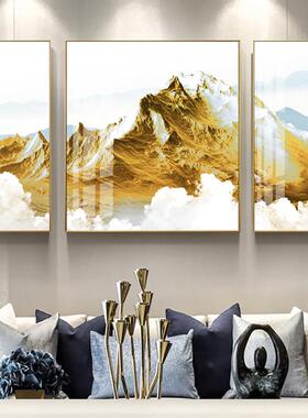 客新禅中式沙XG-A164发背景墙装饰画厅餐厅挂画意山峰晶酒瓷画店