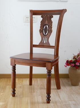 式实餐19406现代简约欧实木椅子椅酒店餐木厅椅子