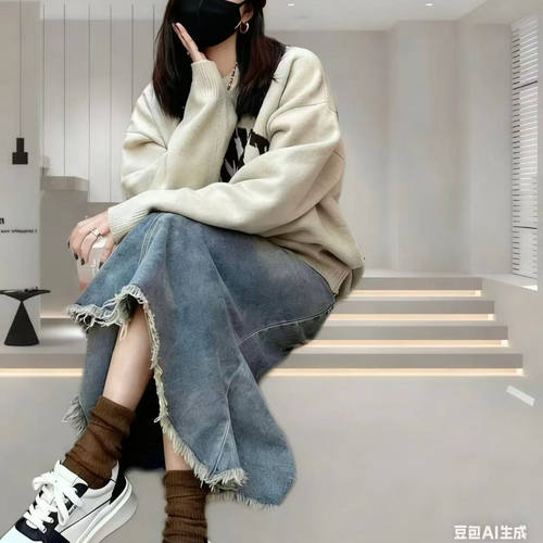 冬季宽松连帽棉服直播色