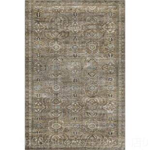 高档厅山川嘉靖奶油法式美式花印地毯出口水室洗客卧毛毯