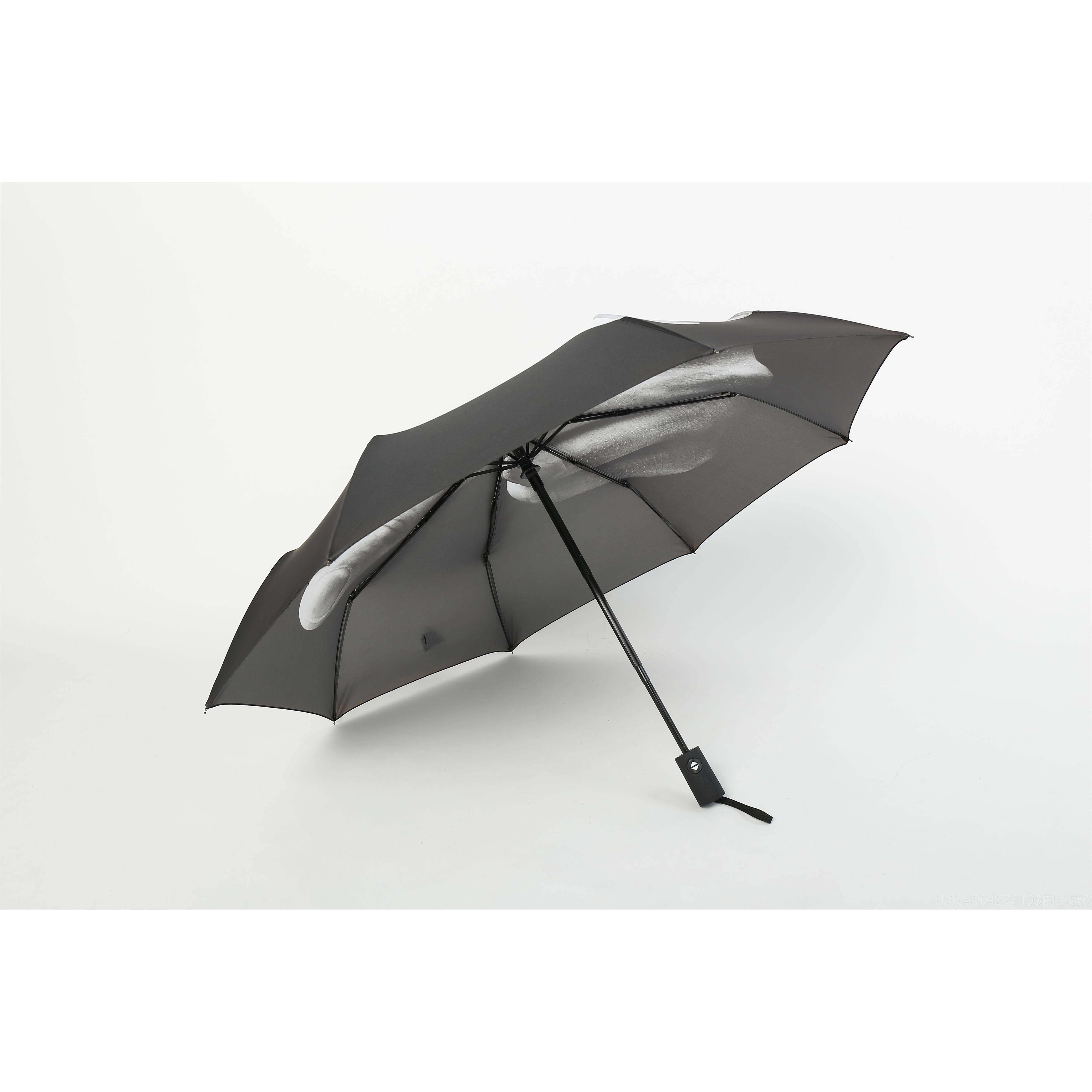 高档个性创意竖潮动中指雨伞 自开收折叠晴雨两用流中学生伞指鄙