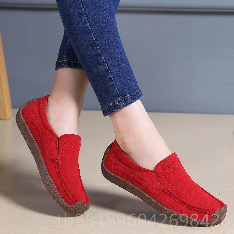 高档牛皮软豆豆鞋面女春秋款皮鞋面真皮软皮防水皮舒适软底面 中,女鞋,乐福鞋（豆豆鞋）,淘宝优惠券,粉丝福利购,淘宝优惠卷