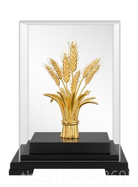 高档采饰购产品金箔谷饰品，物厅，丰富和小麦穗，大卖家，客，办