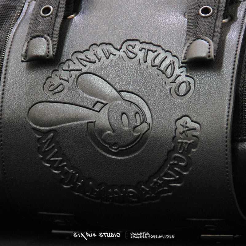 [新款]2.0米老鼠边包皮质网红骑行包摩托车小牛改装多功能防泼水