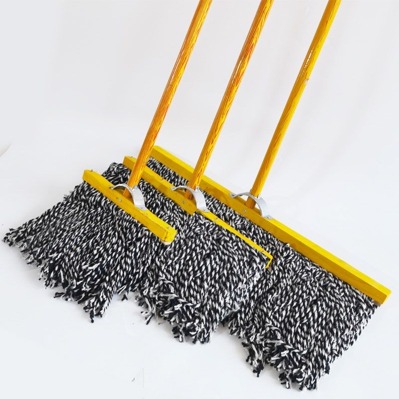 大号平板拖把木杆棉线老式家用墩布工厂棉纱瓷砖拖水地拖普通拖把,家庭/个人清洁工具,水拖,淘宝优惠券,粉丝福利购,淘宝优惠卷