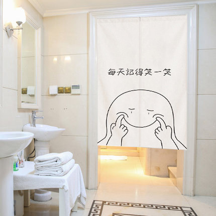 现代人物线条素描门帘遮挡隔断帘卫生间柜子防尘遮丑帘免打孔挂布,居家布艺,门帘,淘宝优惠券,粉丝福利购,淘宝优惠卷