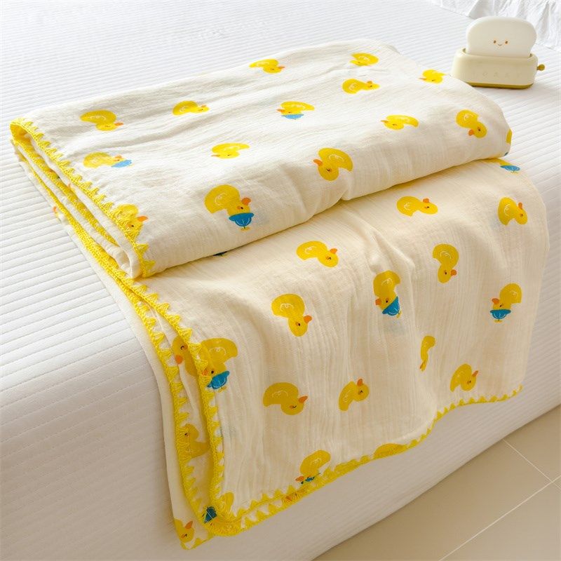卡通纯棉双层纱纱布盖毯儿童夏凉被婴儿宝宝幼儿园午睡毯子毛巾被,床上用品,休闲毯/毛毯/绒毯,淘宝优惠券,粉丝福利购,淘宝优惠卷