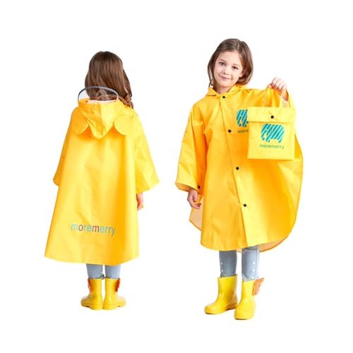 牧萌儿童雨衣女亲子雨披斗篷式幼儿园小孩小学生书包位男童上学衣