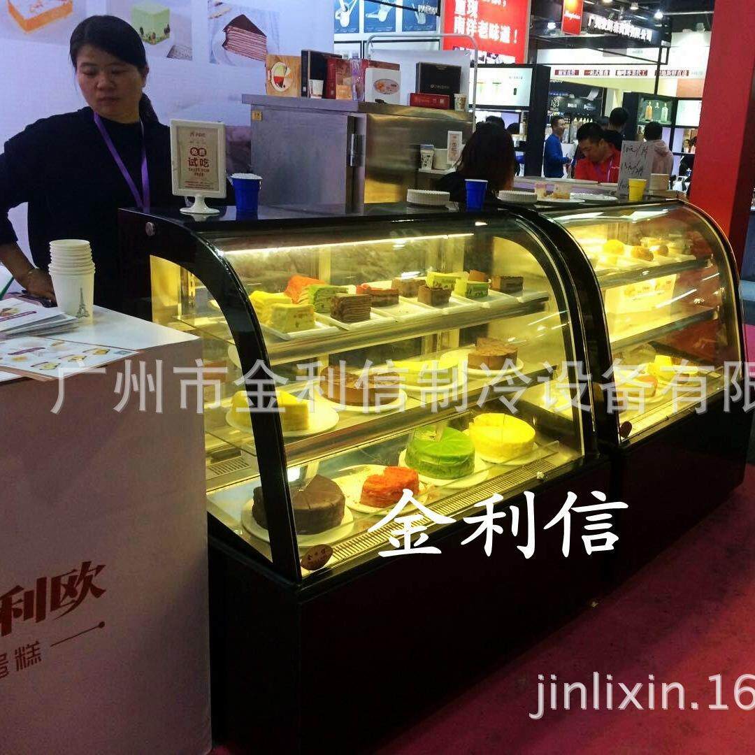 金利信牌单弧温州普利欧蛋糕甜点保鲜冷柜寿司保鲜冷藏展示柜