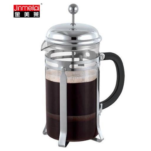 供应1000ml金美莱冲茶器法压壶咖啡壶家用咖啡壶泡茶壶手动式