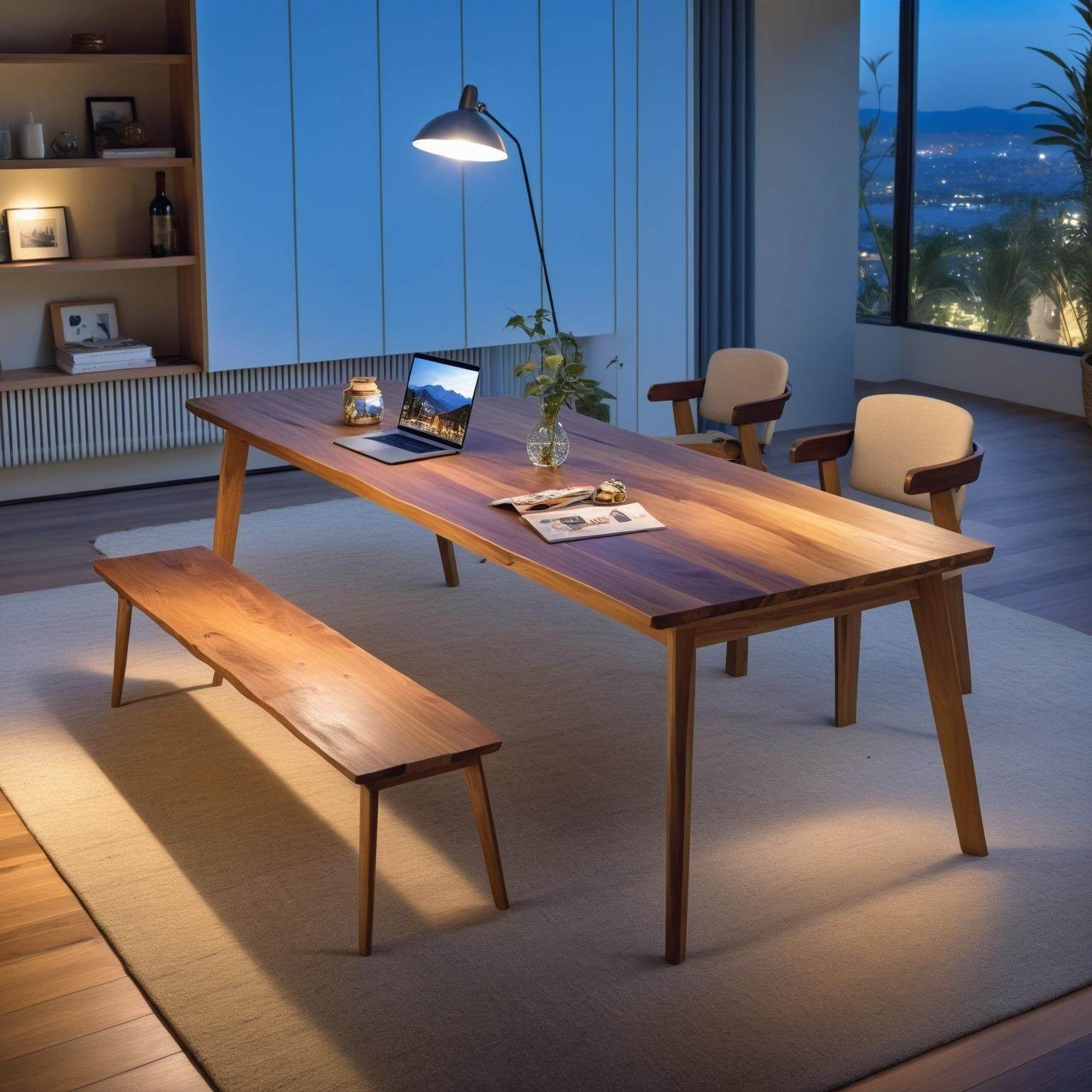 大长书桌电脑桌客厅吃饭大桌子会议室洽谈桌子现代简约卧室双人桌