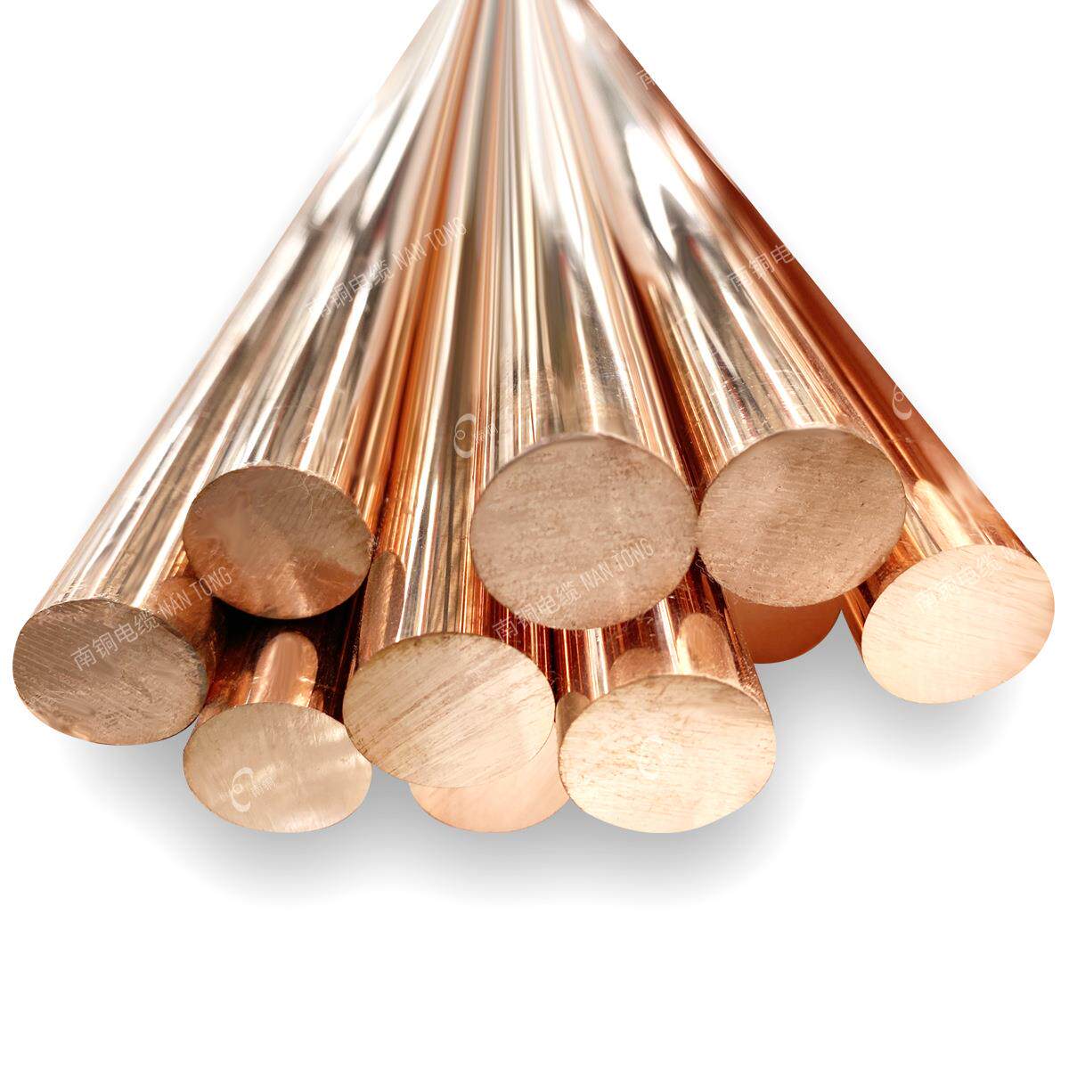 湖南南铜T2紫铜棒敲击工具实心纯铜圆棒接地防雷导电电极铜棒