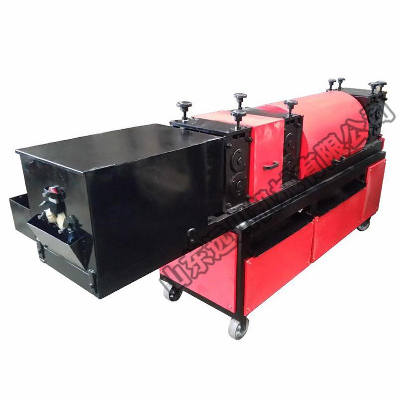 全自动钢管调直机 无损伤钢管调直除锈刷漆一体机 钢管外圆除锈机