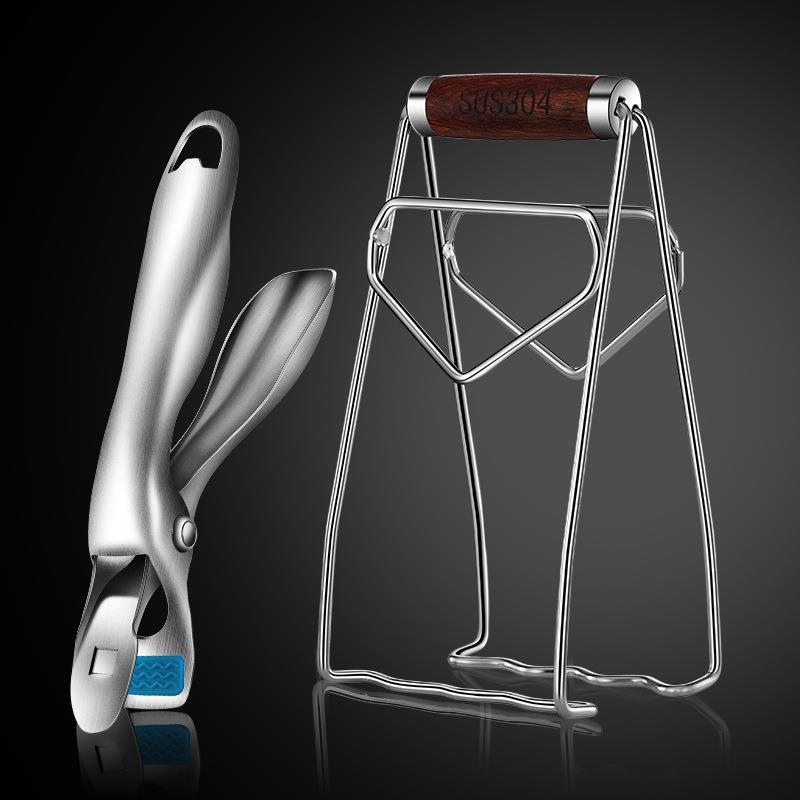 304不锈钢防滑夹碗器碗夹子防烫夹提盘夹厨房碗碟夹提盘器泰山夹