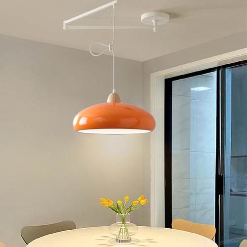 北欧个性可调节吊灯现代简约餐厅酒吧台卧室折叠伸缩移位造型灯