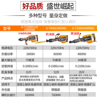 钢铁战士T700T800T1000电镐大功率重型电搞单用工业级混凝土220V
