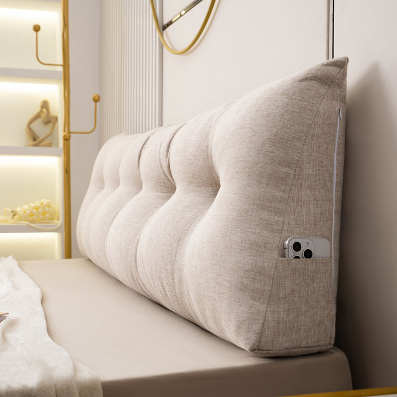床头靠垫床上三角靠枕大靠背腰靠垫榻榻米软包宿舍卧室简约护腰垫,居家布艺,床头靠垫,淘宝优惠券,粉丝福利购,淘宝优惠卷
