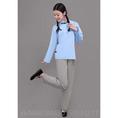 正品红船舞演出服装抗群演服长袍民国蹈四青年运动学五生装战补丁图片