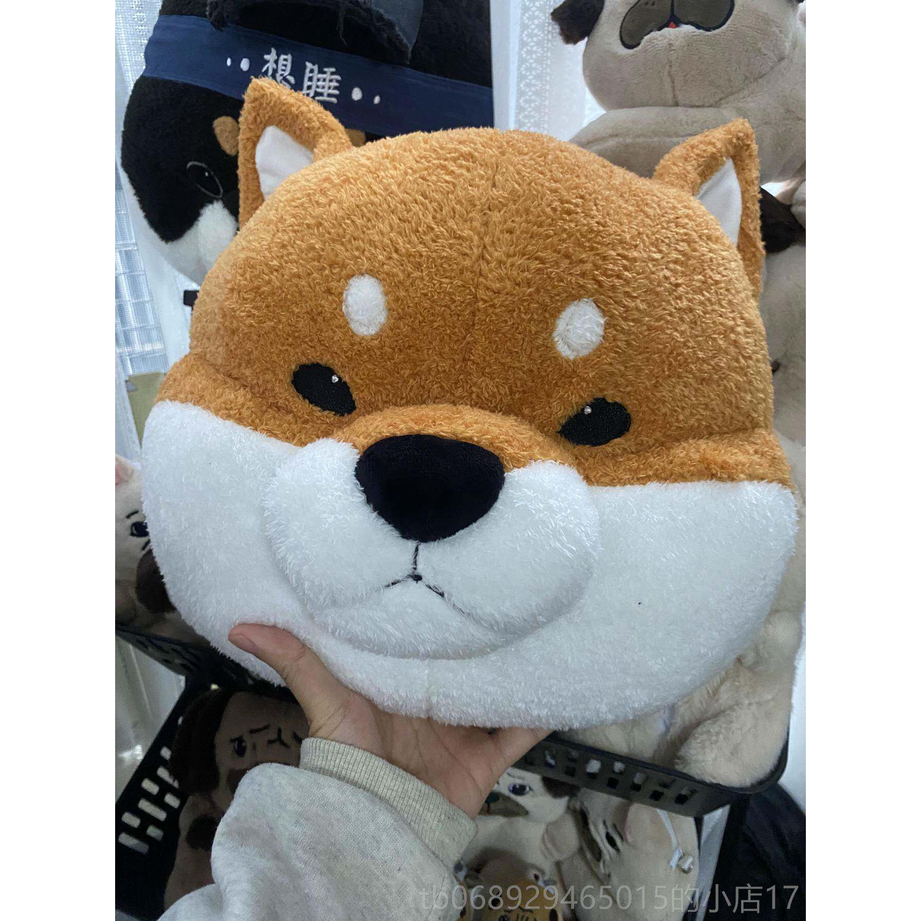 正品罐头柴原创武士柴犬黑语头巾玩偶抱枕日系想家居摆件抱抱宠物