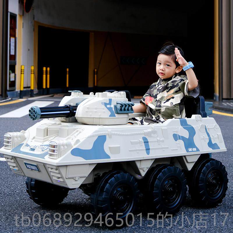 正品儿童电动车车摆摊子男孩对战租坦克可坐大人广场出四轮宝宝玩