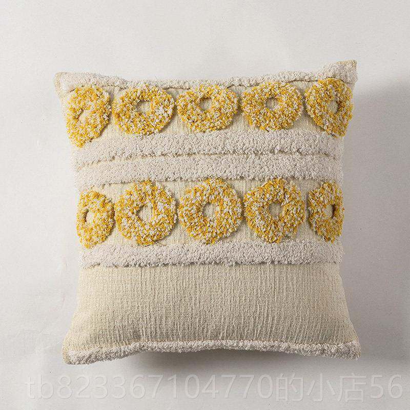 高档长也夕 ns风绒绣枕样板间靠枕床头家沙发靠垫i腰枕含芯抱居摄